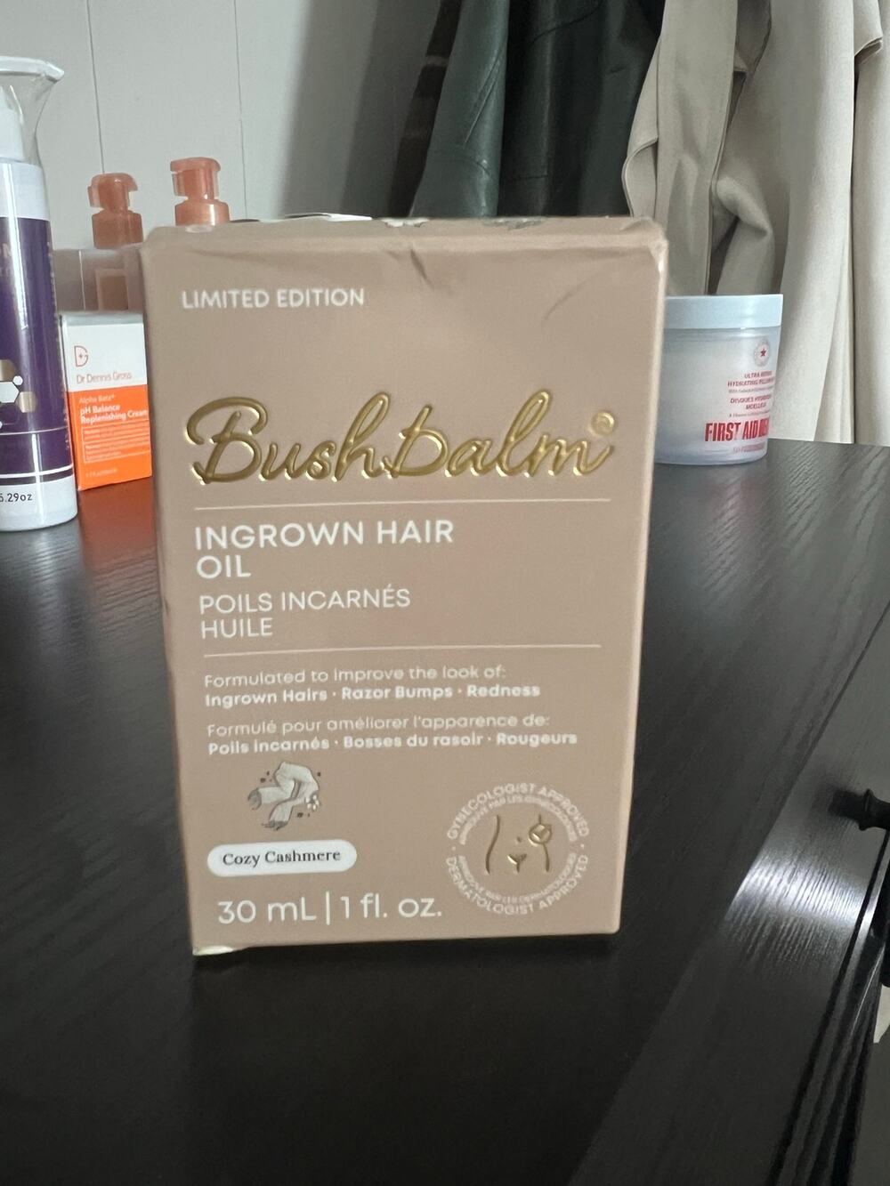 Bushbalm Cozy Cashmere Ingrown Hair Oil (1 oz / 30ml) – Limited Edition BNIB